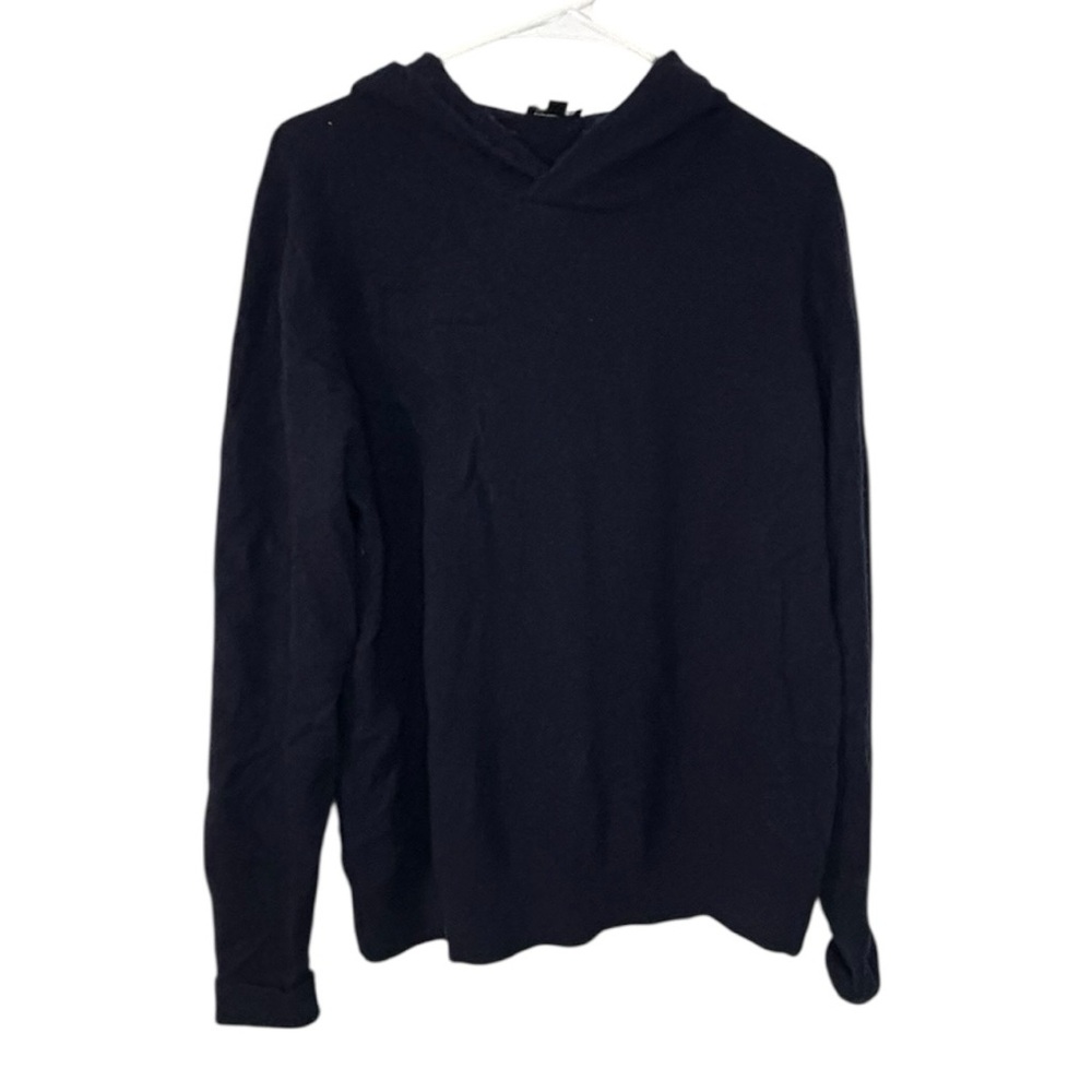 Todd Snyder Black Hooded Pullover Sweater
